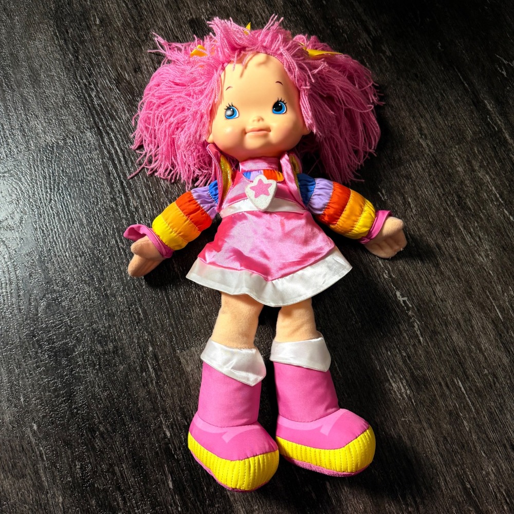 Hallmark Rainbow Brite Plush Doll 19 Inch 80s Style Toy Tickled Pink Rerelease